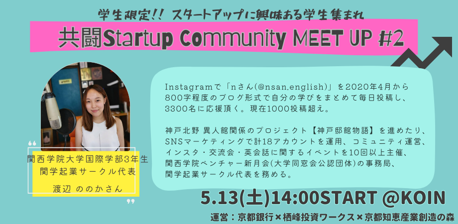 【U25学生限定】共闘Startup Community MEET UP #２