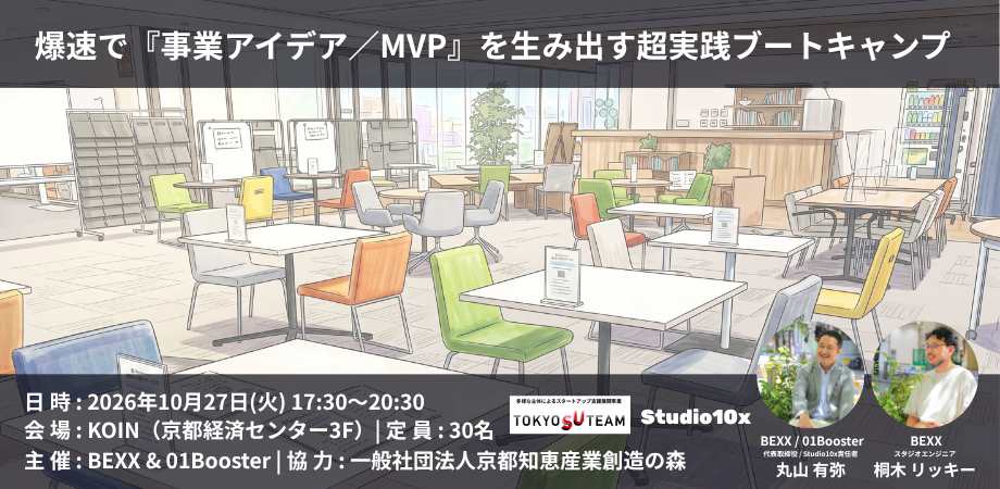 AIを活用して思考を研ぎ澄ませ!爆速で『事業アイデア/MVP』を生み出す超実践ブートキャンプ